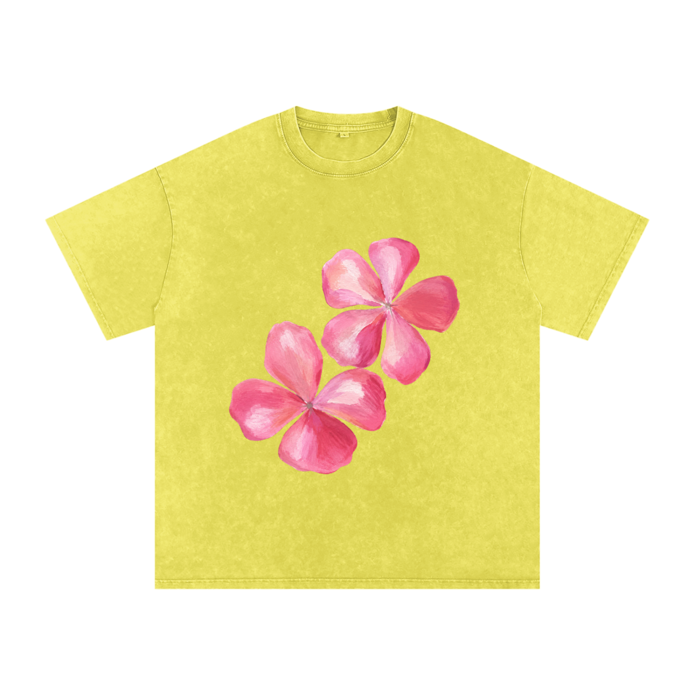 Snow Washed Oversized Cotton T-Shirt