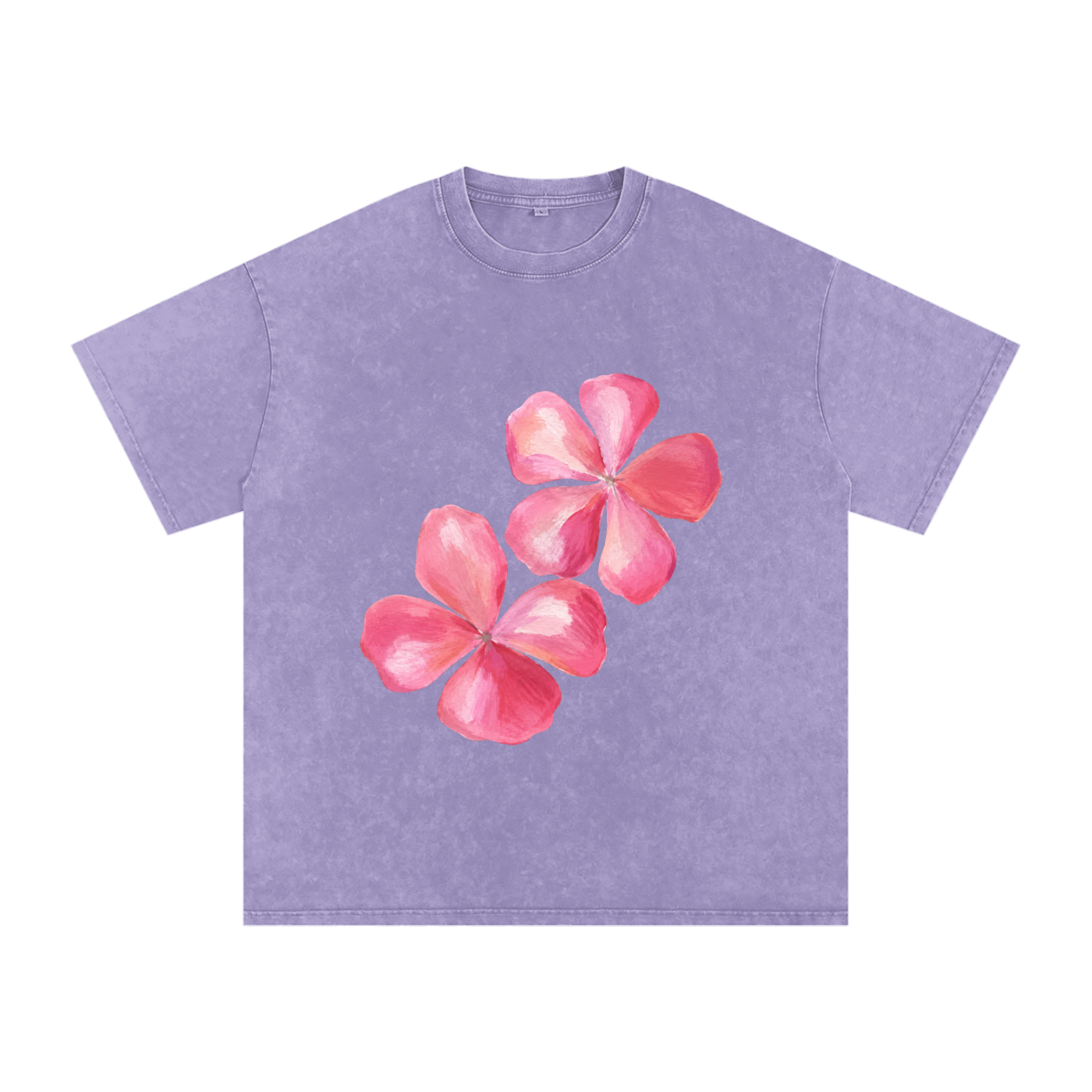 Snow Washed Oversized Cotton T-Shirt