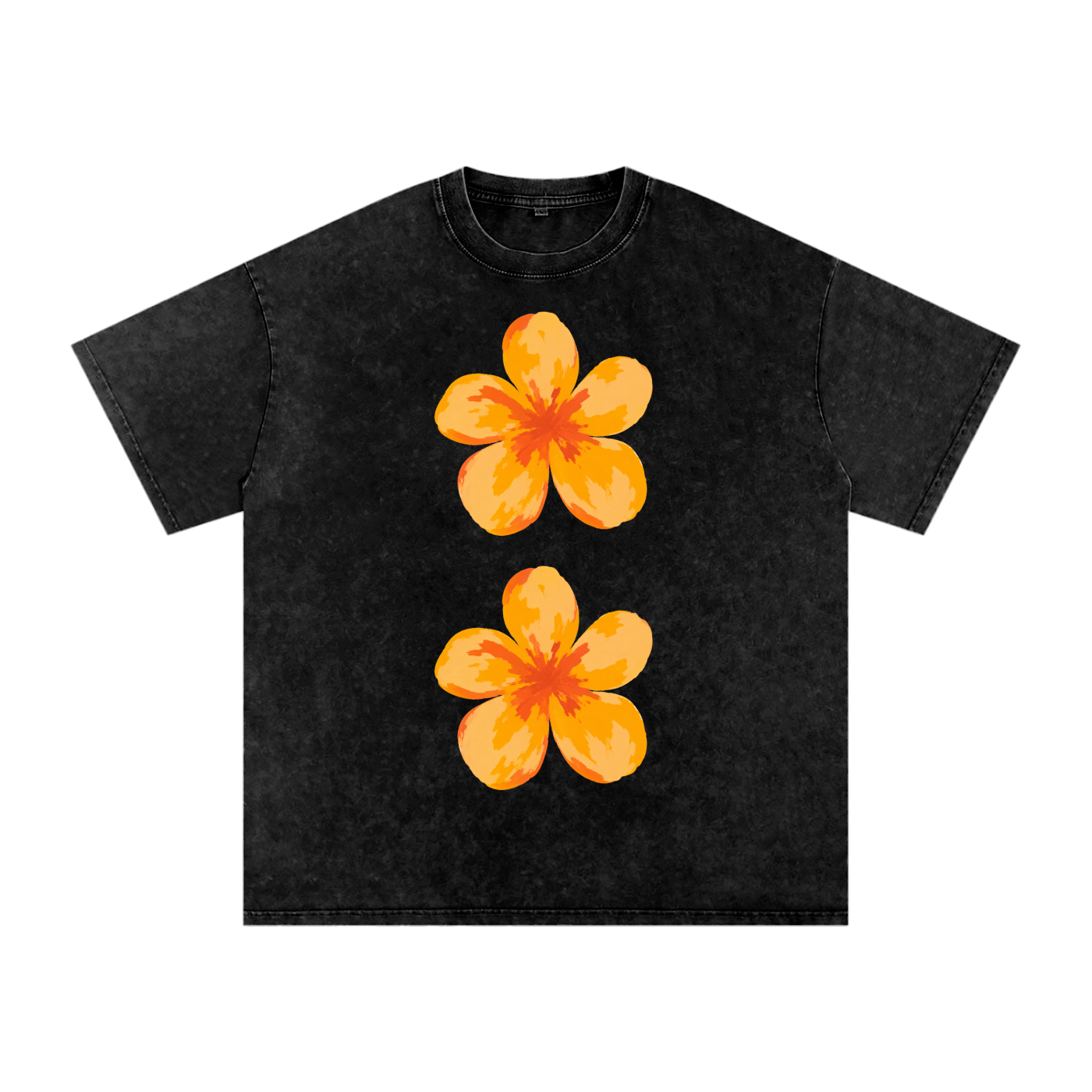 Snow Washed Oversized Cotton T-Shirt